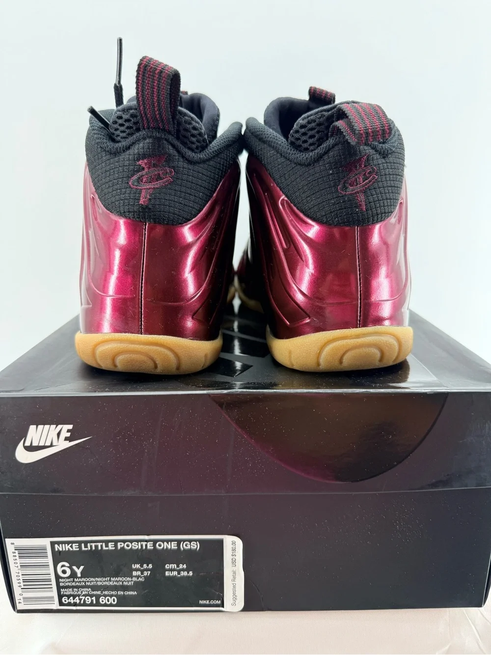 Foamposites Maroon size 6Y